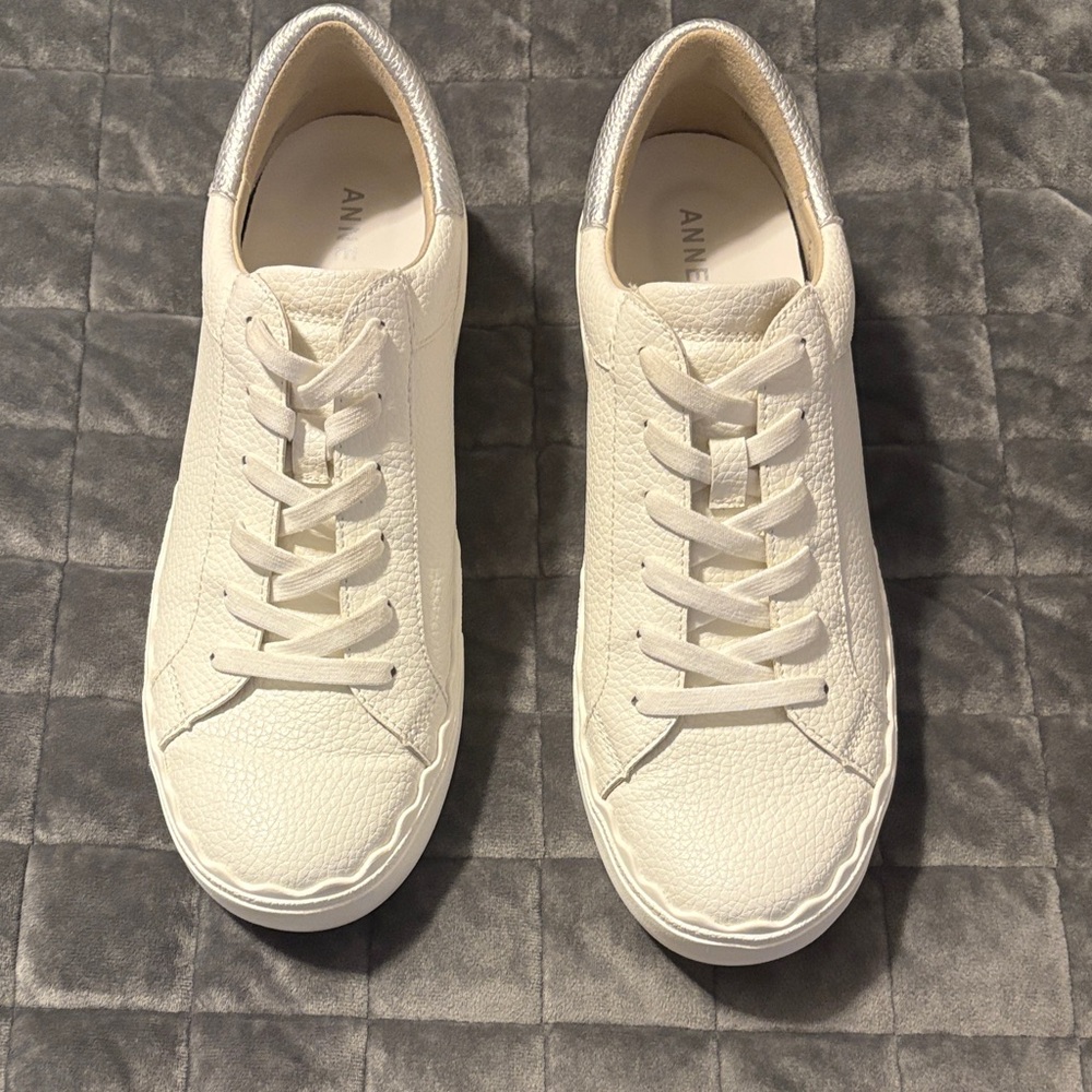 Champion Women's White and Silver Sneakers